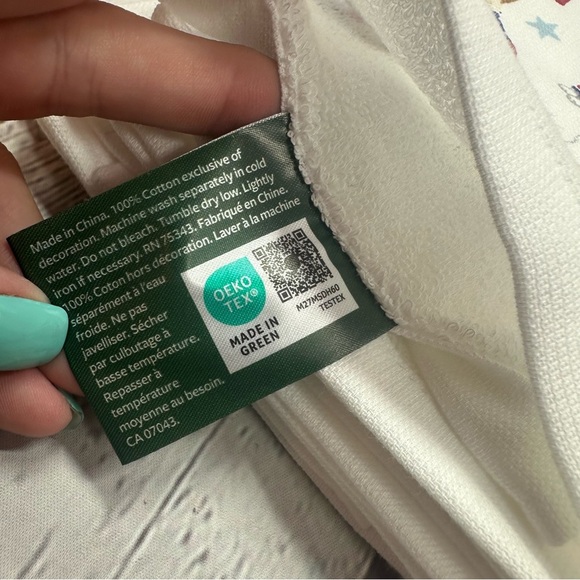 NWT 100% cotton Patriotic Cat Print Kitchen Towel set of 3 - Picture 6 of 7